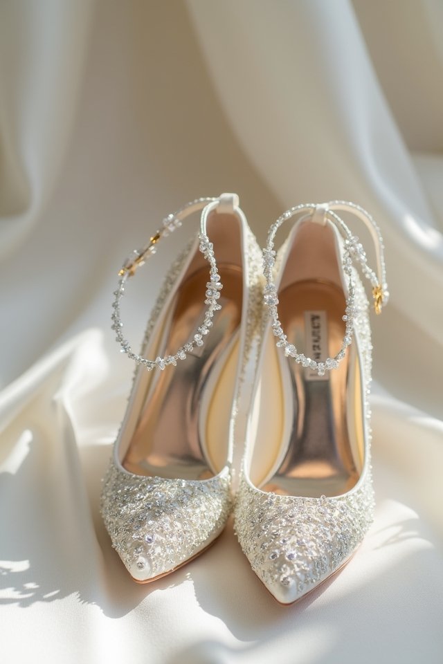 dazzling crystal embellished pumps