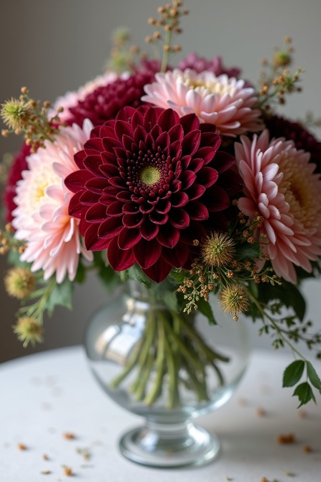 dazzling dahlia wedding bouquets