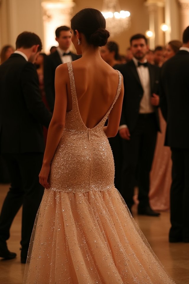 dazzling elegant sequin gowns