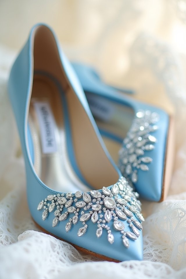 dazzling rhinestone bridal shoes