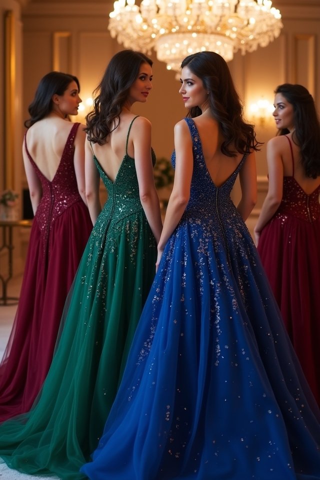 dazzling sequin evening gowns