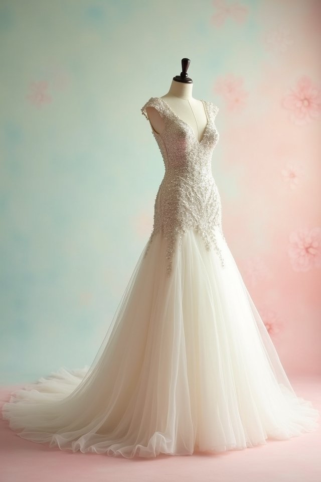 dazzling sequin wedding dress