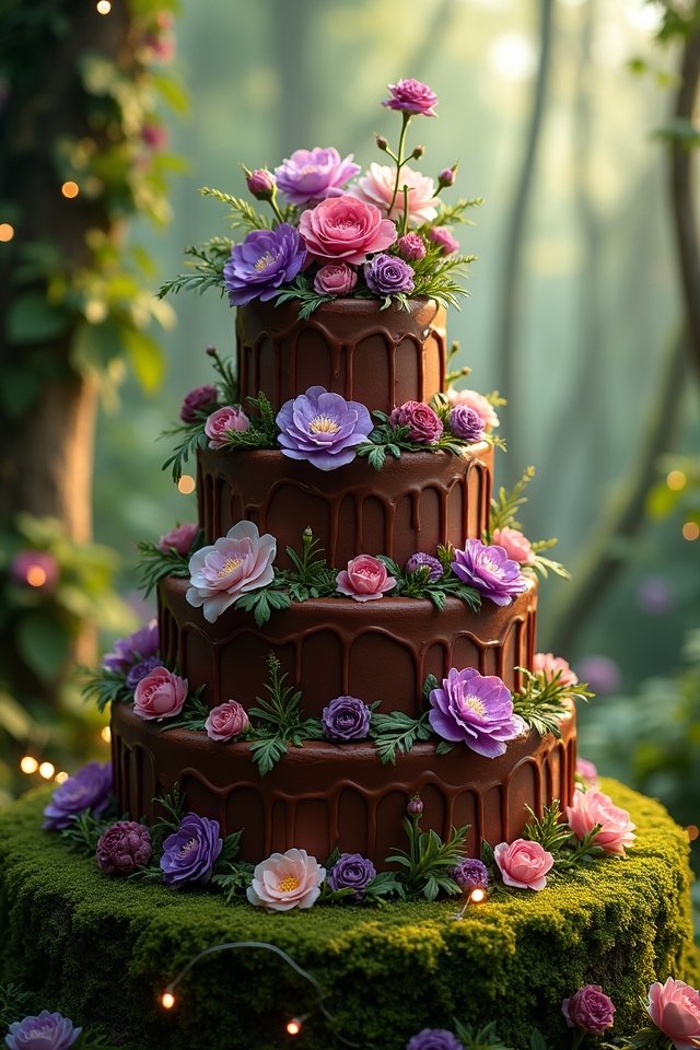 decadent chocolate wedding cake