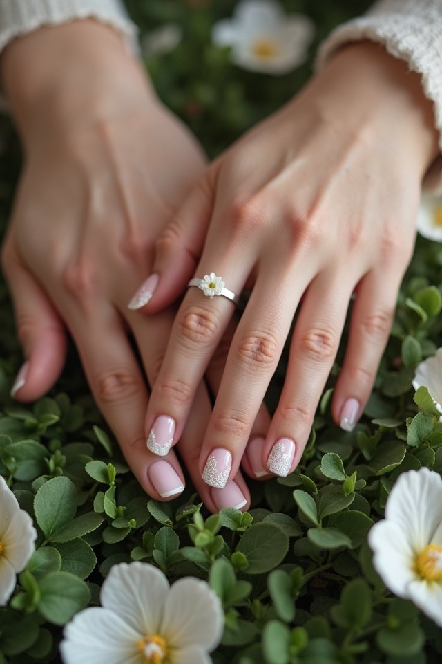 delicate floral nail designs