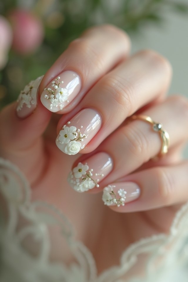 delicate floral pearl designs