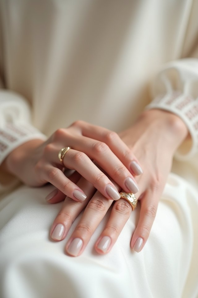 delicate gold nail accents