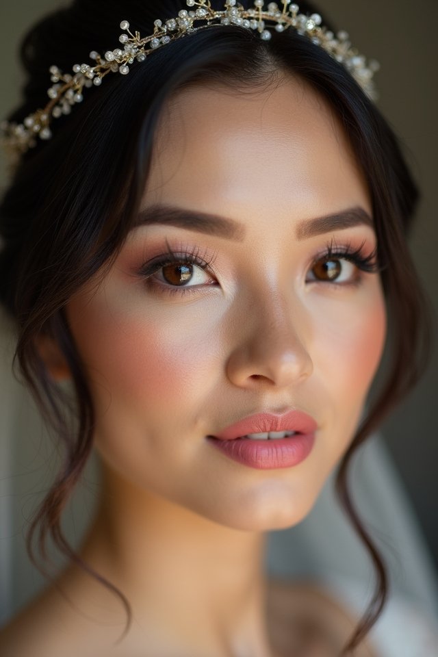 delicate pink bridal elegance