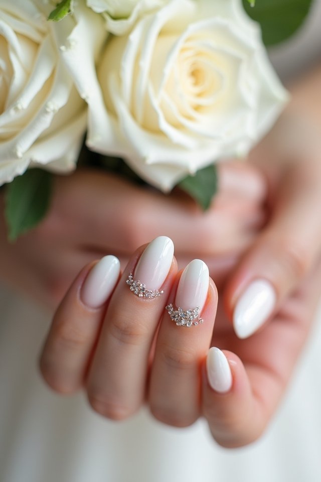 delicate white ombr elegance