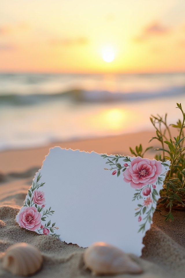 destination wedding artistic invites