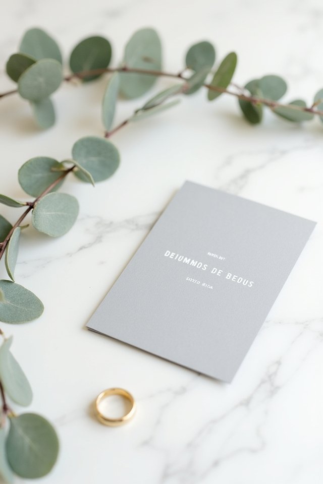 digital minimalist wedding invites