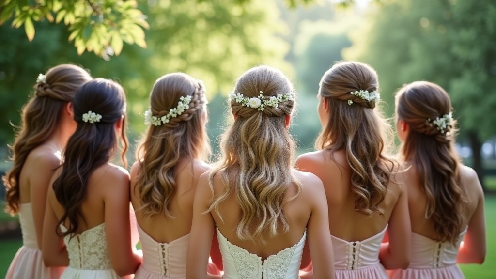 diy bridesmaid wedding hairstyles
