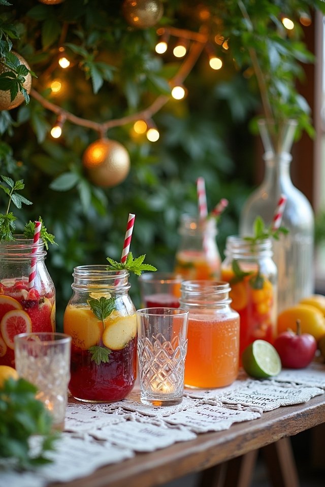 diy cocktail drink station