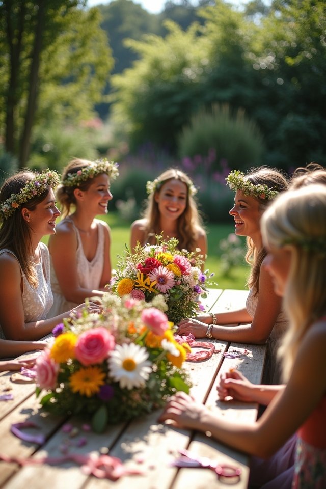 diy flower crown fun