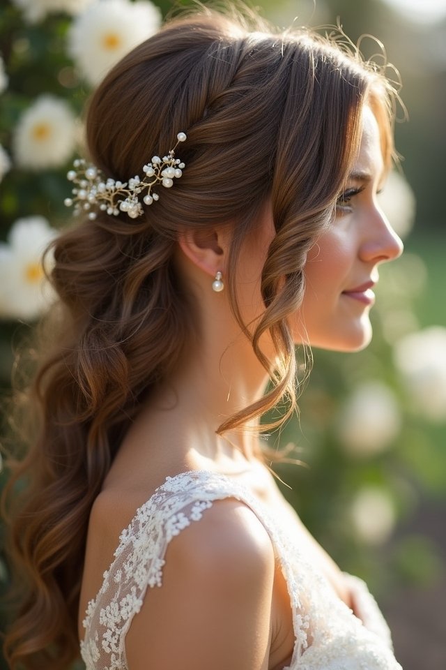 diy side swept curls tutorial