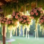 diy wedding flower chandeliers