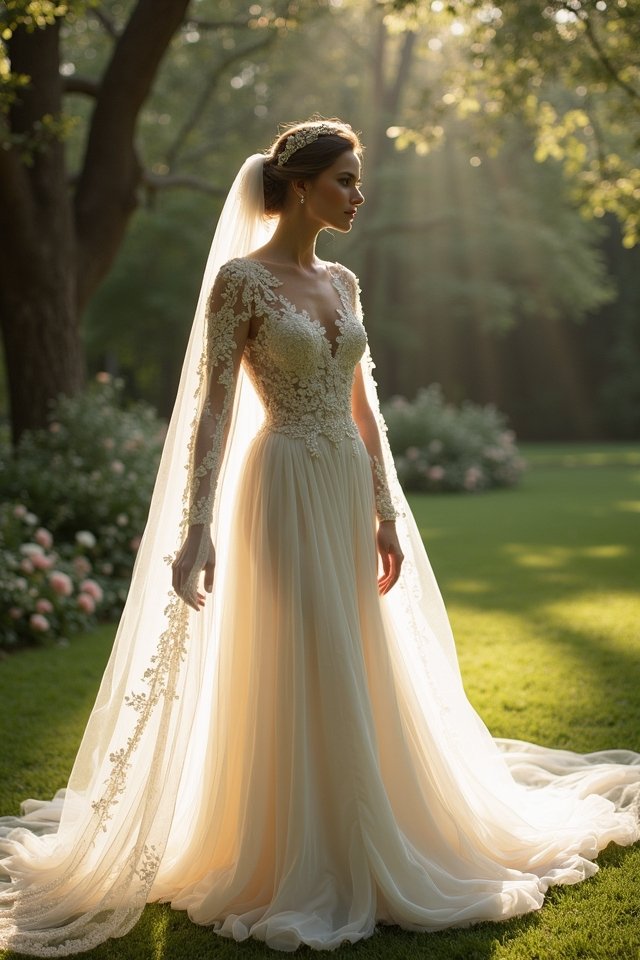 dramatic capes for weddings