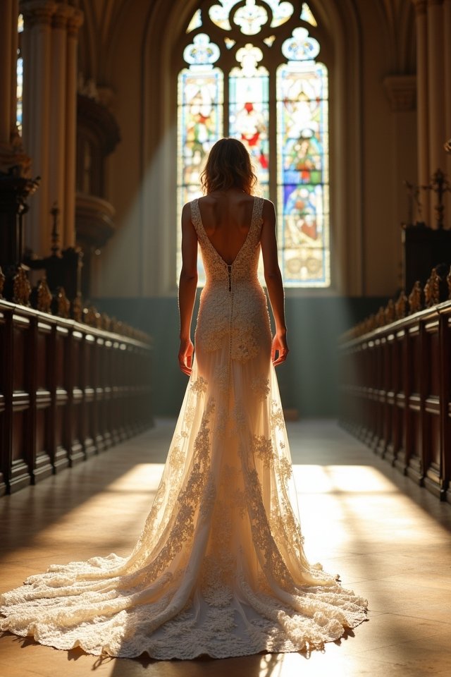 dramatic cathedral train elegance