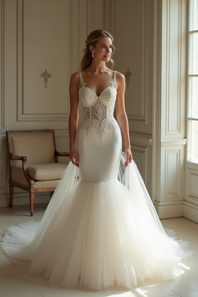 dramatic mermaid silhouette elegance