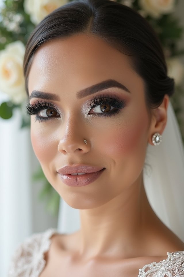 dramatic smokey eye glamour