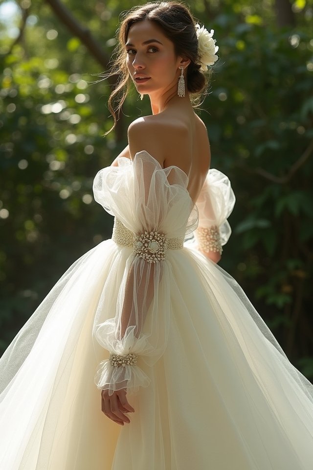 dramatic vintage inspired wedding sleeves