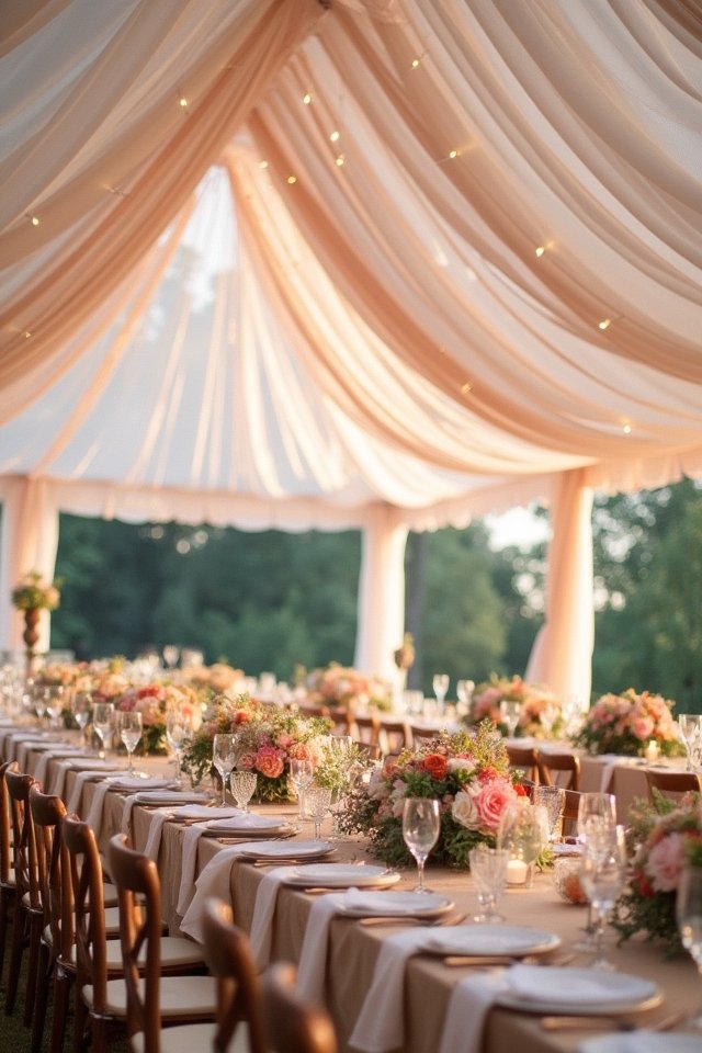 draped fabric transforms atmosphere