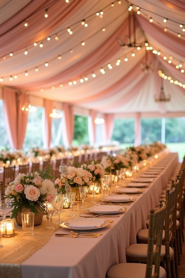 dreamy blush and gold