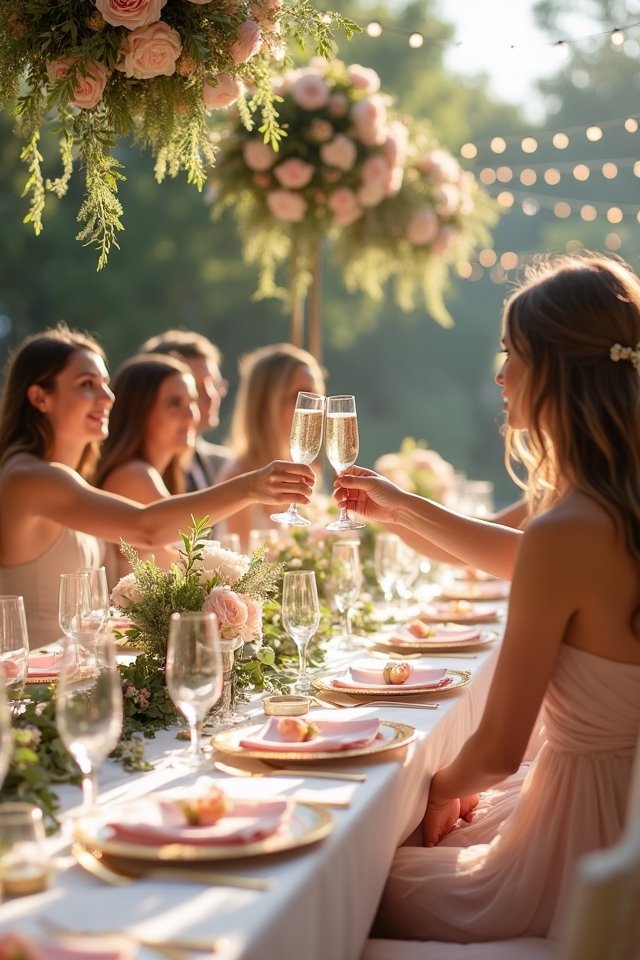 dreamy blush and gold