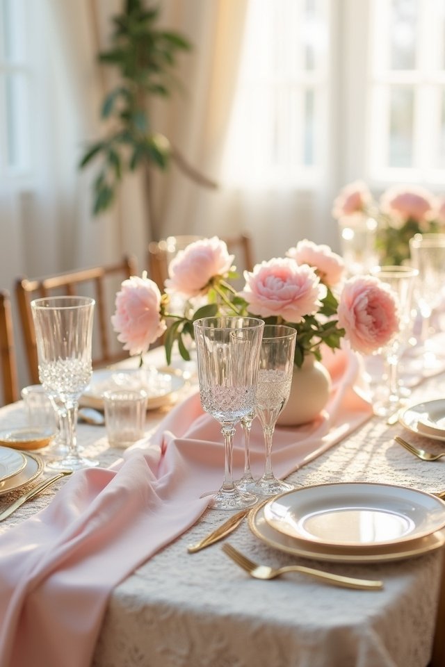 dreamy blush and ivory