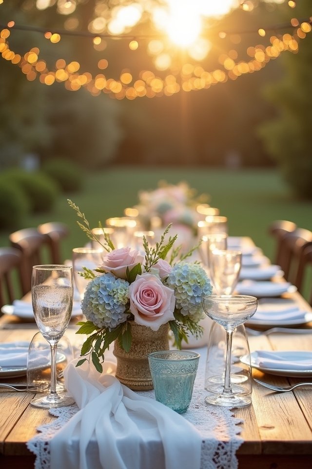 dreamy blush blue wedding