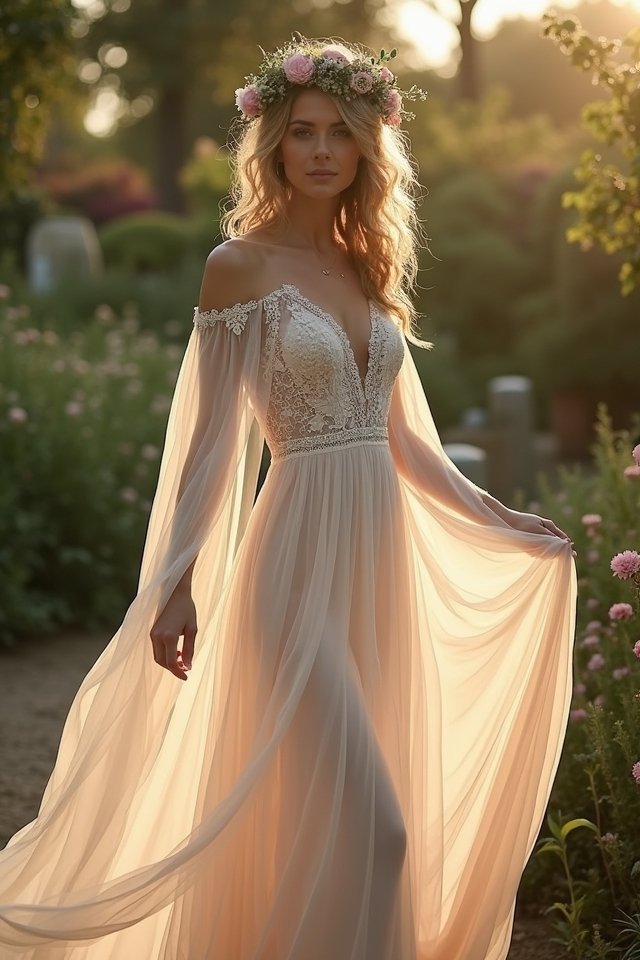 dreamy bohemian chiffon dress