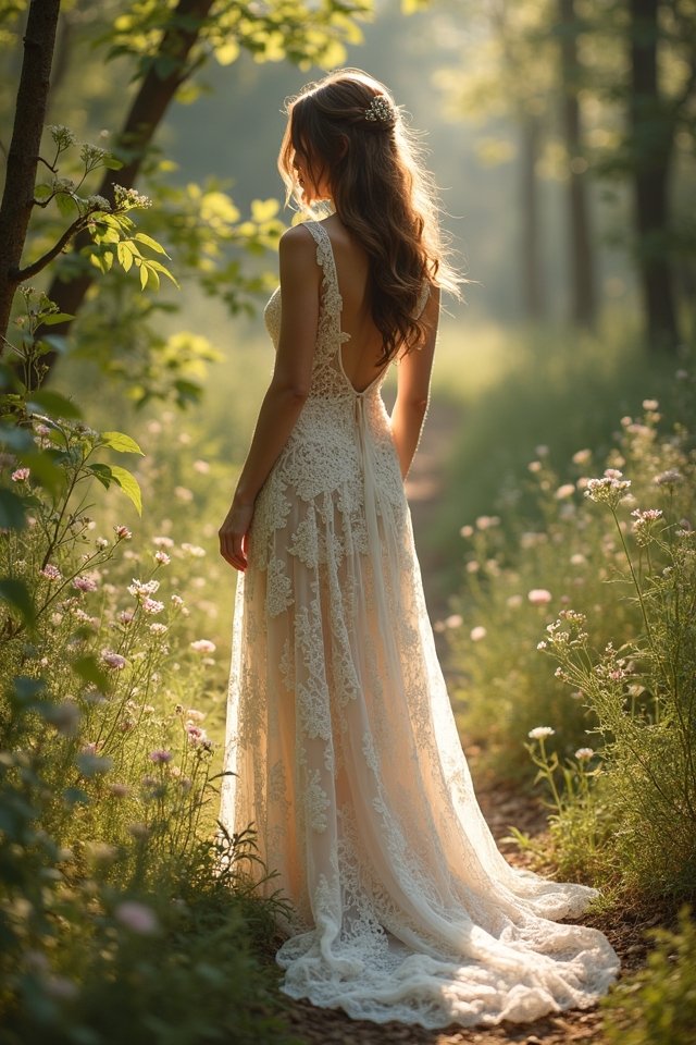 dreamy bohemian lace dress