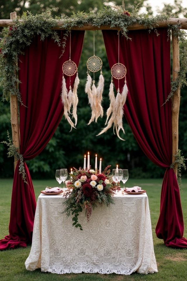 dreamy boho wedding decor