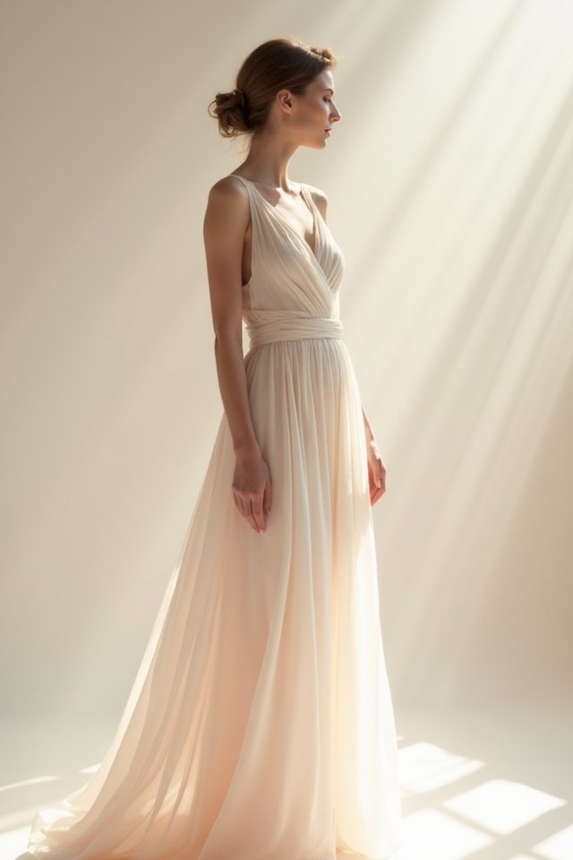dreamy chiffon wrap dress