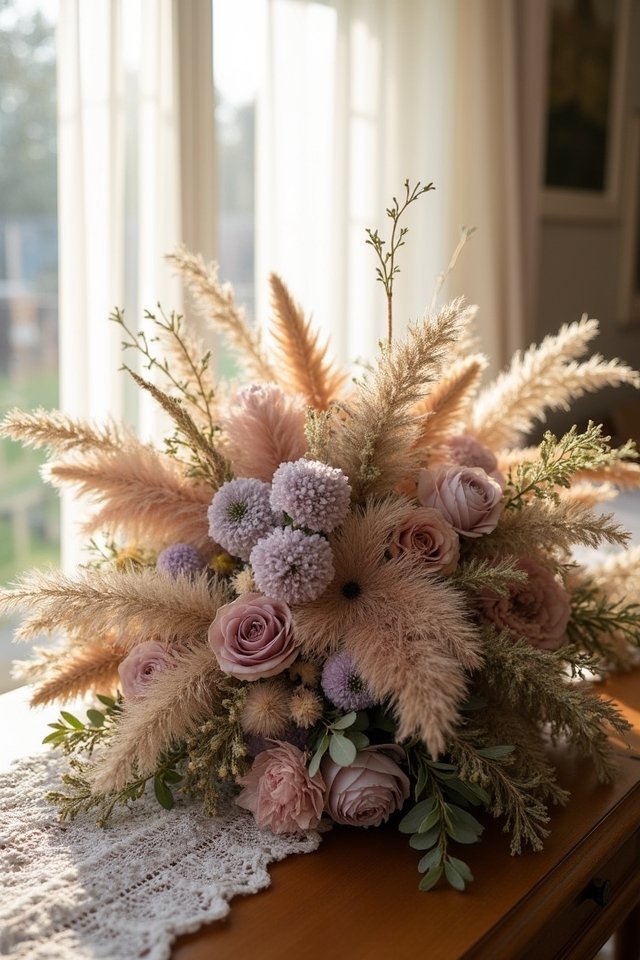 dreamy dried flower arrangements