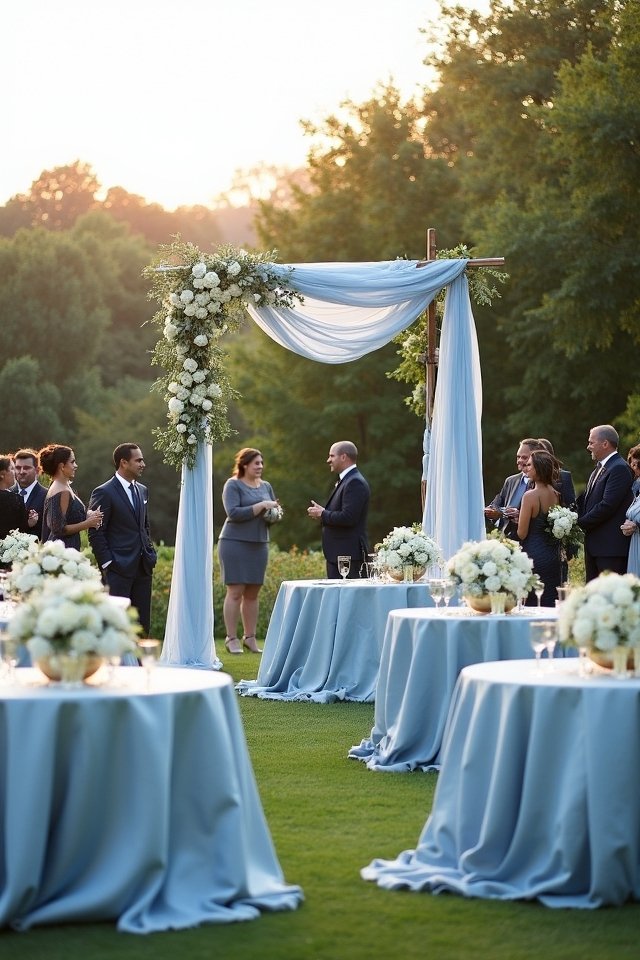 dreamy dusty blue elegance