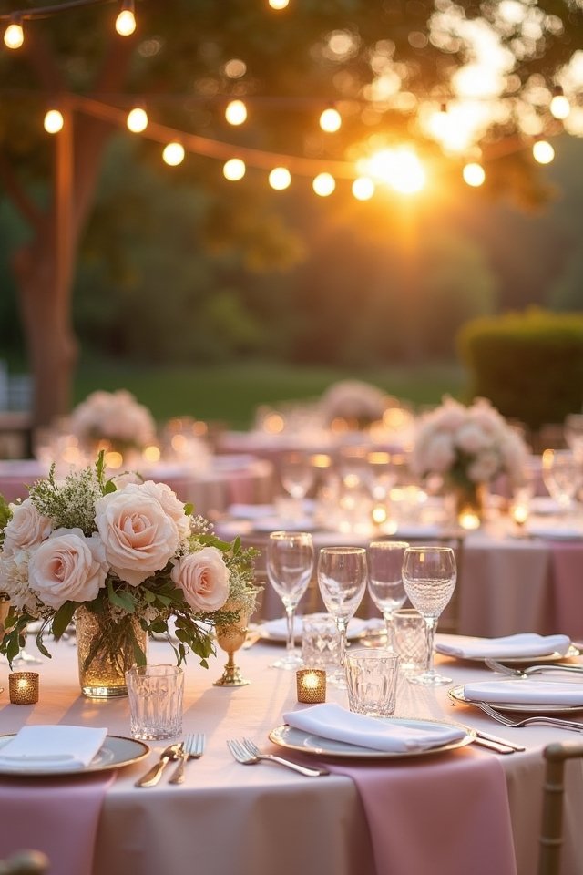 dreamy elegant wedding atmosphere