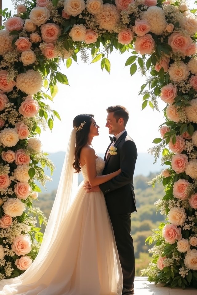 dreamy floral backdrop elegance