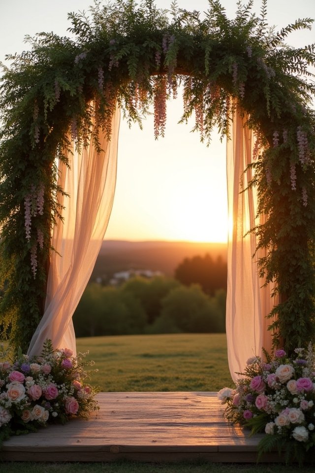 dreamy floral ceremony backdrops