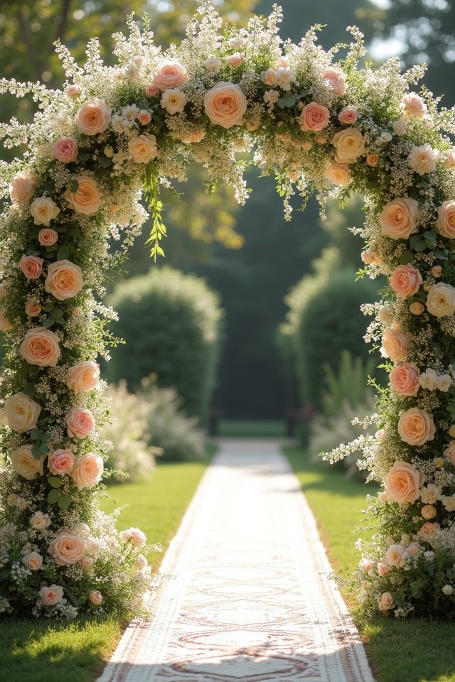 dreamy floral wedding arches