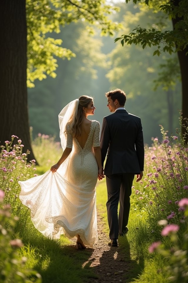 dreamy forest romantic strolls