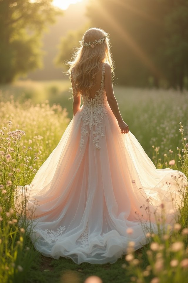 dreamy lace ball gown