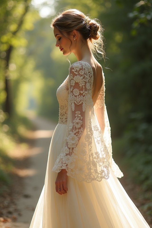 dreamy lace bell sleeves