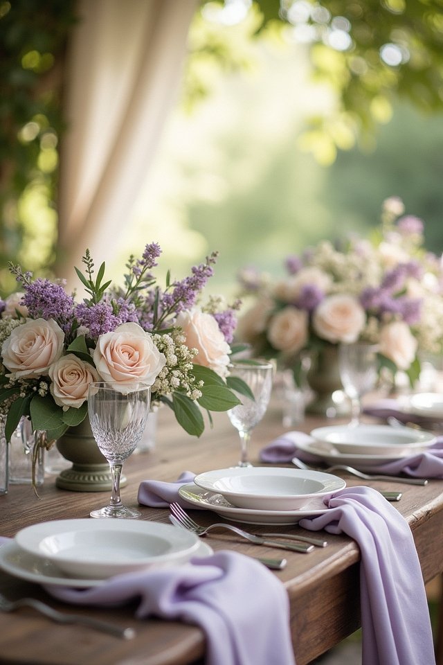 dreamy lavender and cream
