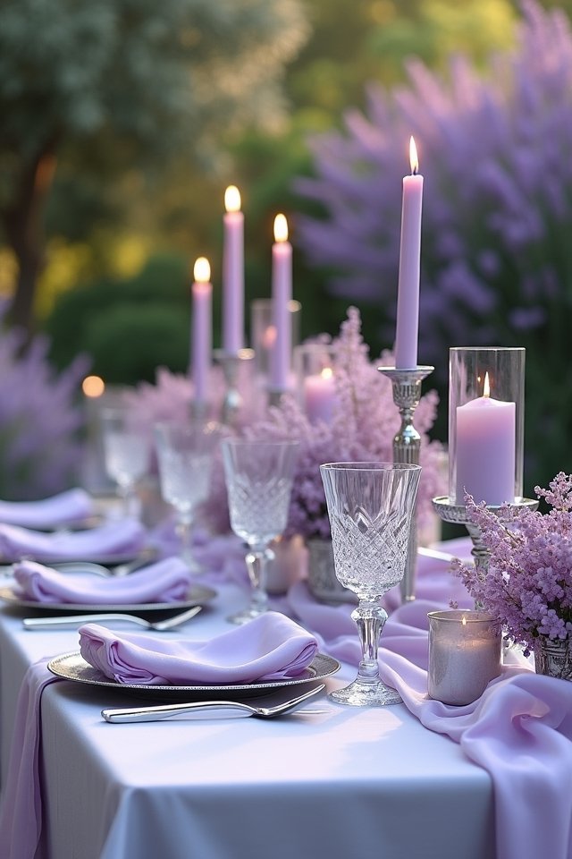 dreamy lavender and silver