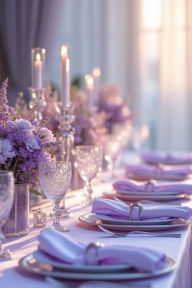 dreamy lavender silver elegance