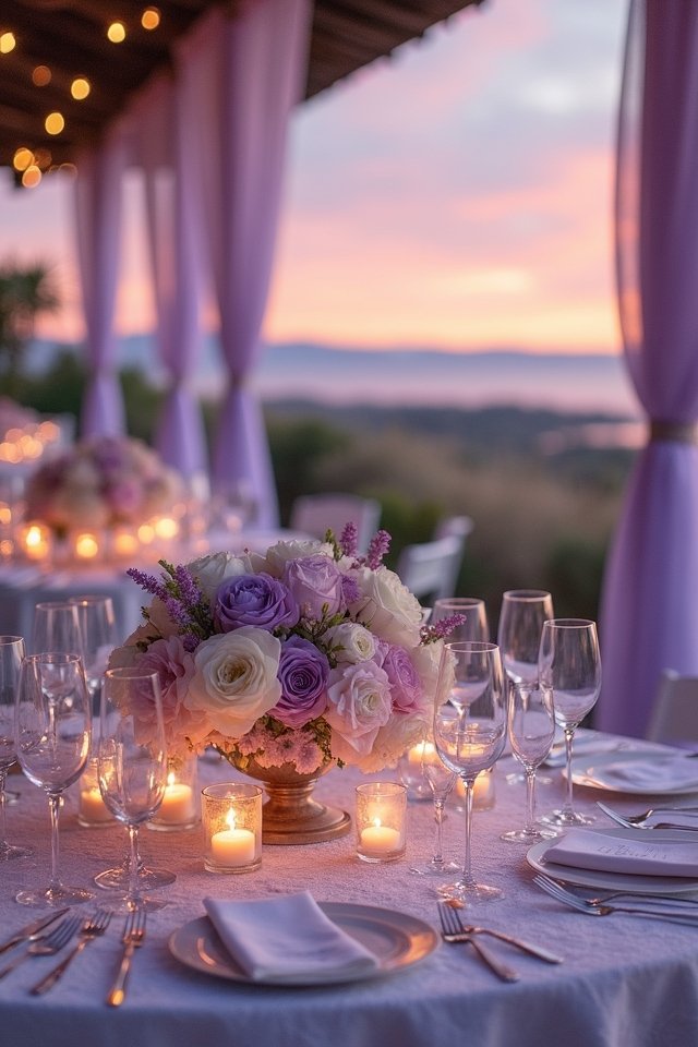 dreamy lavender wedding accents
