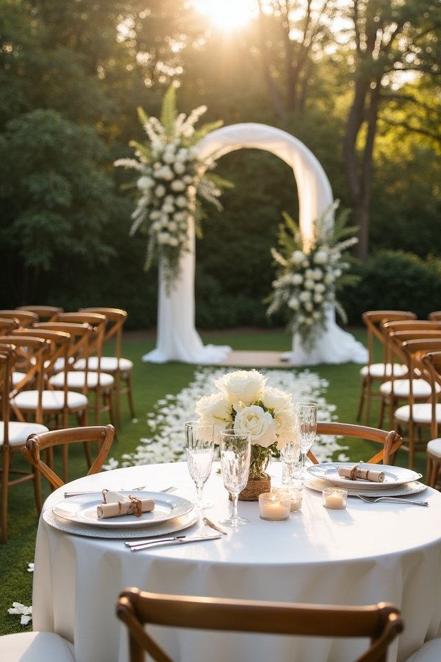 dreamy outdoor wedding ceremony