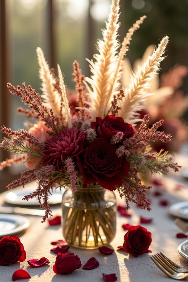 dreamy pampas grass elegance
