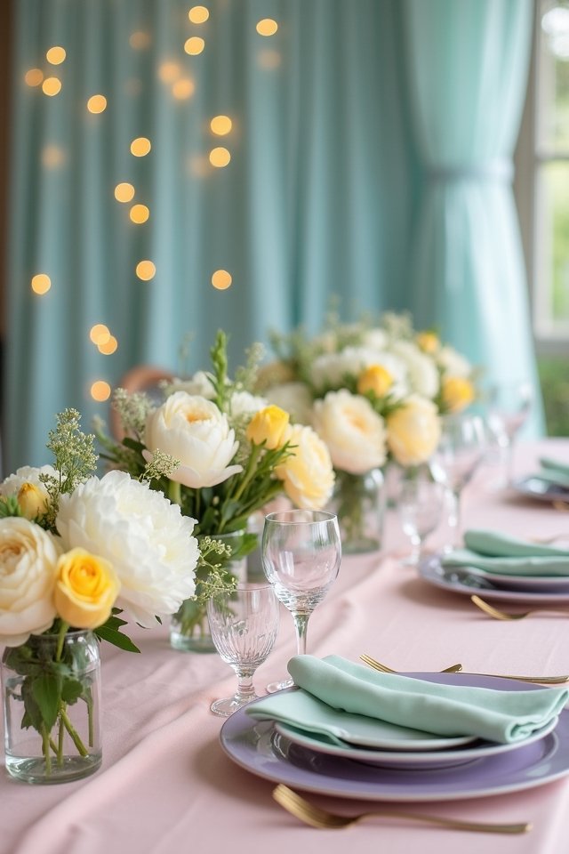 dreamy pastel floral celebration