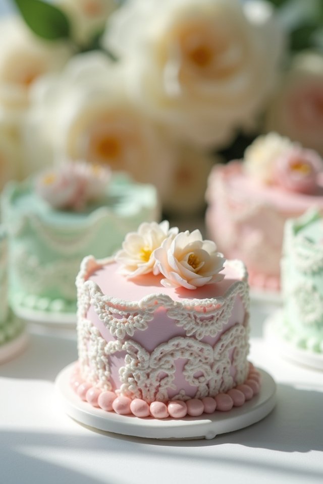 dreamy pastel wedding cake